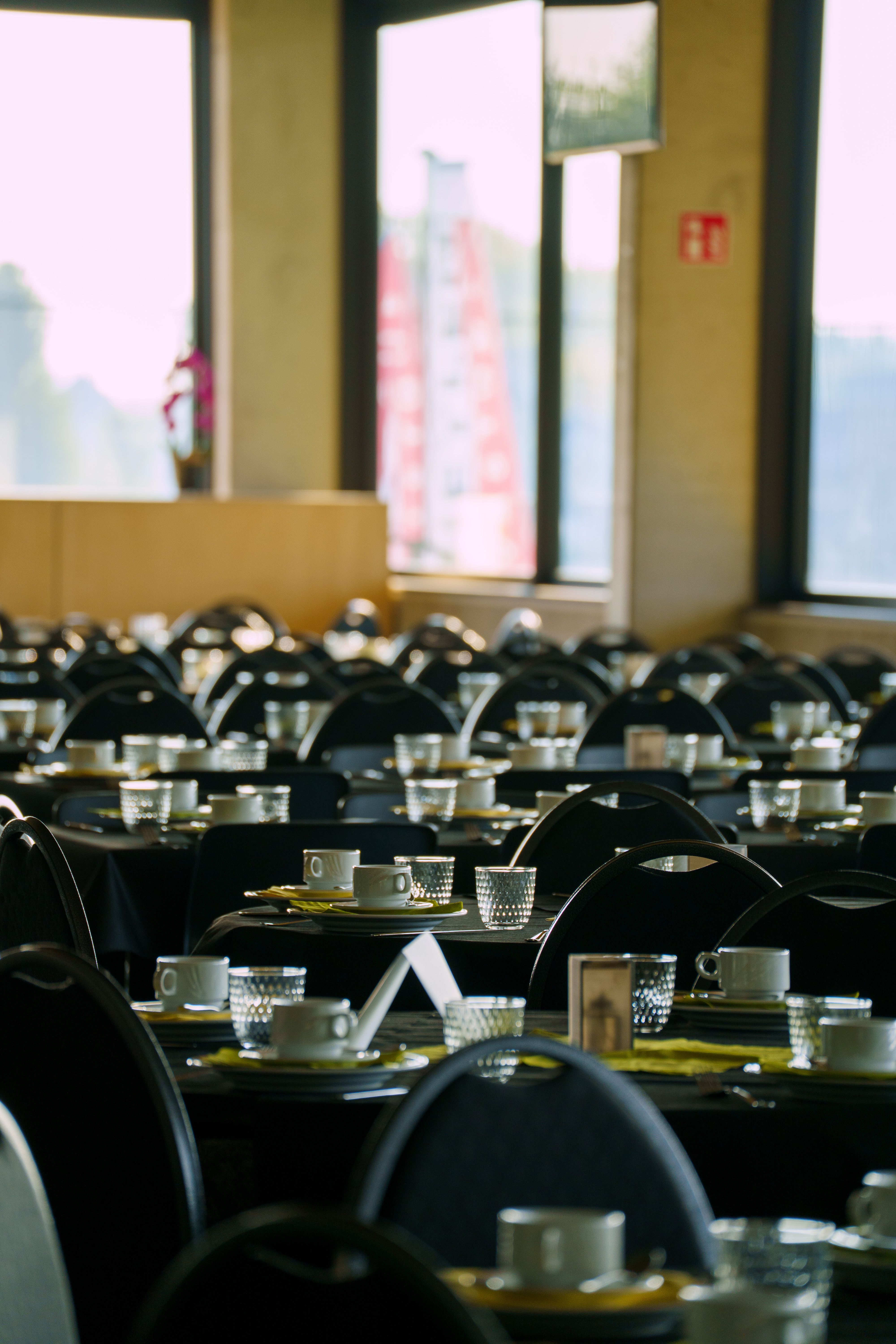 Salón de gala preparado